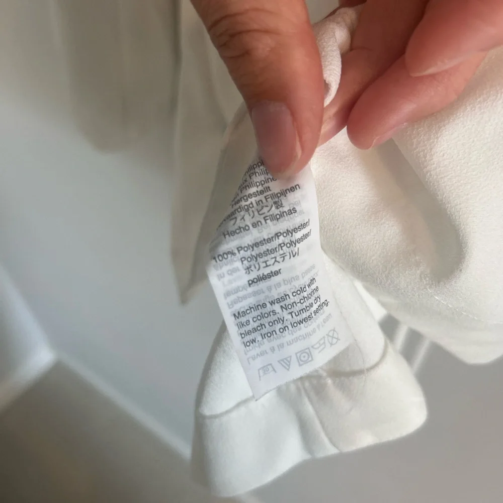 J. crew 6 tall Elegant White Wrap Blouse